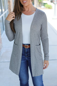 Classic Cardigan - Light Grey