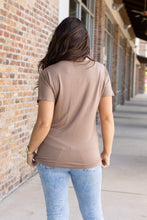 Load image into Gallery viewer, Chloe Cozy Short Sleeve Tee - Mocha
