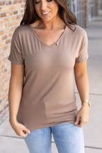 Load image into Gallery viewer, Chloe Cozy Short Sleeve Tee - Mocha
