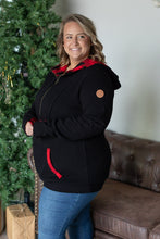 Load image into Gallery viewer, Avery Accent HalfZip Hoodie - Buffalo Plaid
