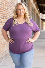 Load image into Gallery viewer, Chloe Cozy Tee - Purple | Women V-Neck Top
