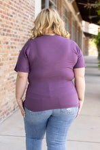 Load image into Gallery viewer, Chloe Cozy Short Sleeve Tee - Purple
