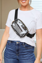 Load image into Gallery viewer, Clear Crossbody Bag in Black
