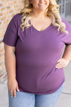 Load image into Gallery viewer, Chloe Cozy Short Sleeve Tee - Purple
