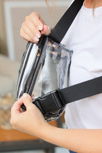 Load image into Gallery viewer, Clear Crossbody Bag in Black
