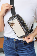 Load image into Gallery viewer, Clear Crossbody Bag in Black
