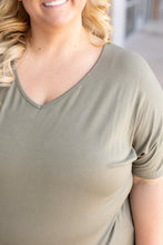 Load image into Gallery viewer, Chloe Cozy Short Sleeve Tee - Olive
