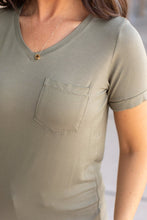 Load image into Gallery viewer, Sophie Pocket Short Sleeve Tee - Olive
