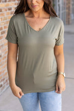 Load image into Gallery viewer, Chloe Cozy Short Sleeve Tee - Olive
