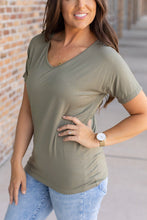 Load image into Gallery viewer, Chloe Cozy Short Sleeve Tee - Olive
