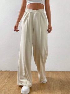 Elastic Waist Wide Leg Pants (multiple color options)