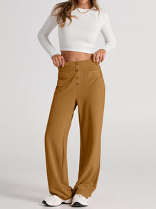 High Waist Wide Leg Pants (multiple color options)