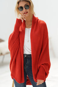 Open Front Batwing Sleeve Cardigan (multiple color options)