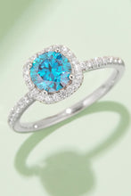 Load image into Gallery viewer, Adored 1 Carat Moissanite 925 Sterling Silver Halo Ring (3 color options)
