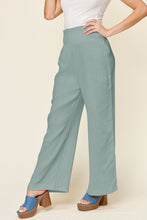 Load image into Gallery viewer, Texture Smocked Waist Wide Leg Pants (multiple color options)
