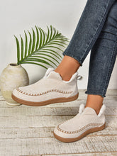 Load image into Gallery viewer, Faux Fur Round Toe Flat Sneakers (multiple color options)
