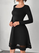 Load image into Gallery viewer, Square Neck Long Sleeve Mini Dress (multiple color options)
