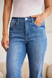 RFM "Mini Mia" Tummy Control High Waist Cropped Wide Leg Jeans