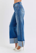 Load image into Gallery viewer, Judy Blue Distressed High Waist Wide Leg Jeans
