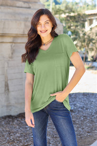 Bamboo V-Neck Short Sleeve T-Shirt (multiple color options)