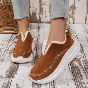 Thermal Suede Platform Slip-On Booties (multiple color options)