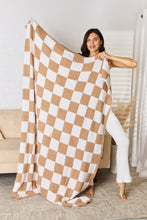 Load image into Gallery viewer, Checkered Decorative Throw Blanket (multiple color options)
