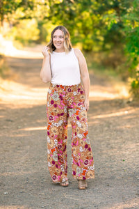 Presley Palazzo Pants - Boho Floral