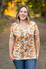 Load image into Gallery viewer, Chloe Cozy Tee - Fall Boho Floral
