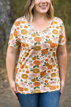 Load image into Gallery viewer, Chloe Cozy Tee - Fall Boho Floral
