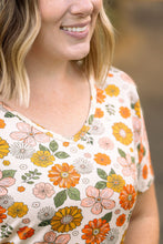 Load image into Gallery viewer, Chloe Cozy Tee - Fall Boho Floral
