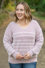 Load image into Gallery viewer, Cozy Striped Sweater - Mauve
