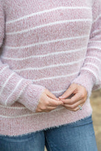 Load image into Gallery viewer, Cozy Striped Sweater - Mauve
