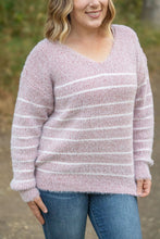 Load image into Gallery viewer, Cozy Striped Sweater - Mauve
