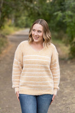 Load image into Gallery viewer, Cozy Striped Sweater - Mustard
