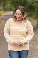 Load image into Gallery viewer, Cozy Striped Sweater - Mustard
