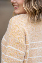 Load image into Gallery viewer, Cozy Striped Sweater - Mustard
