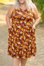 Load image into Gallery viewer, Bailey Dress - Brown Fall Floral
