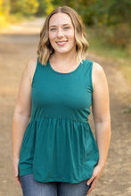 Load image into Gallery viewer, Renee Ruffle Tank - Teal
