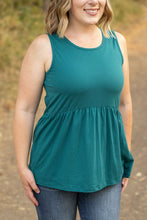 Load image into Gallery viewer, Renee Ruffle Tank - Teal
