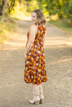 Load image into Gallery viewer, Bailey Dress - Brown Fall Floral
