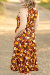 Bailey Dress - Brown Fall Floral