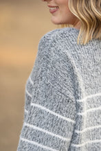 Load image into Gallery viewer, Cozy Striped Sweater - Black
