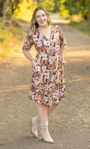 Taylor Dress - Neutral Vintage Floral