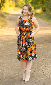 Sadie Dress - Fall Floral Mix