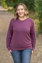 Load image into Gallery viewer, Corrine Ribbed Pullover Top - Plum
