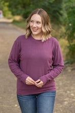 Load image into Gallery viewer, Corrine Ribbed Pullover Top - Plum
