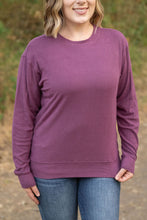 Load image into Gallery viewer, Corrine Ribbed Pullover Top - Plum
