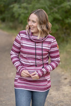 Load image into Gallery viewer, Soft Funnel Neck in Berry Serape
