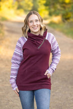 Load image into Gallery viewer, Classic Zoey ZipCowl Sweatshirt in Berry Serape
