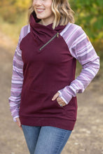 Load image into Gallery viewer, Classic Zoey ZipCowl Sweatshirt in Berry Serape
